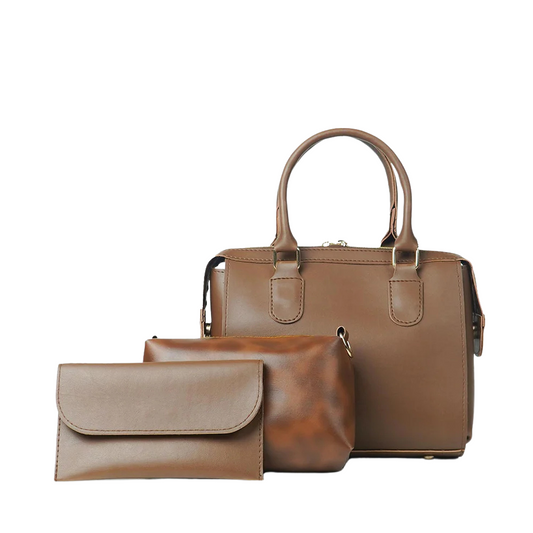 Olive Bag Set of 3 Brown